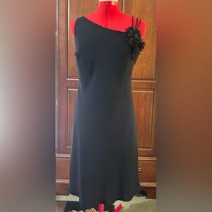 Evan Picone Strapless Black Slip Dress